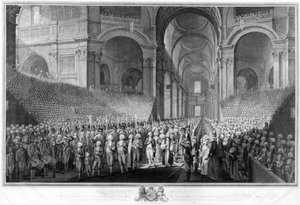 1789年4月23日、ジョージ3世の復活を祝うセントポール大聖堂での感謝祭